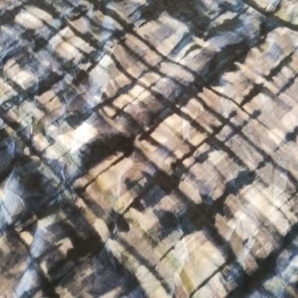 Simply Vera Vera Wang women's size XS black, white, blue , and green blouse - Picture 8 of 15